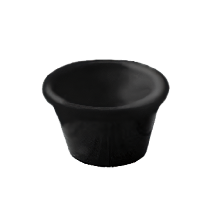 Product image #1 for American Metalcraft 4 oz Black Fluted Melamine Ramekin