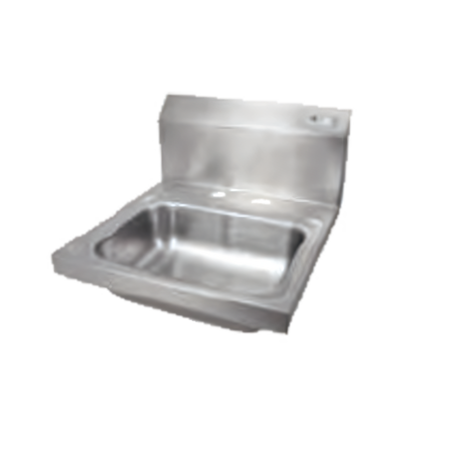 Product image #1 for John Boos Pro-Bowl Wall-Mount Stainless Steel Hand Sink with 14" x 10" Bowl and Deck-Mount Faucet Included