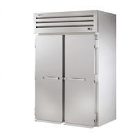 True SPEC SERIES Two-Section Roll-In Solid Swing Door Refrigerator, 89-Inch High, Stainless Steel