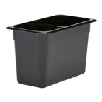 Thumbnail image #2 for Cambro Camwear® 38CW110 Polycarbonate Food Pan, 1/3 Size, 8" Deep, 7.3 qt, Black Case of 6