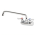 Thumbnail image #1 for Krowne Silver Series Splash-Mounted Commercial Faucet with 10-Inch Swing Spout, 4-Inch Centers