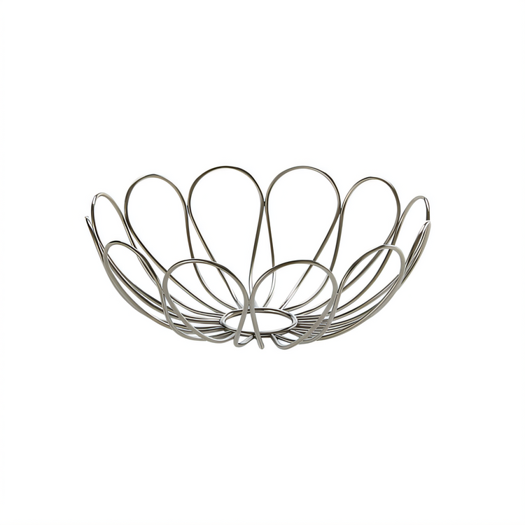 Product image #1 for American Metalcraft Bloom Round Stainless Steel Serving Basket, 8-1/8 Inch Diameter