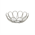 Thumbnail image #1 for American Metalcraft Bloom Round Stainless Steel Serving Basket, 8-1/8 Inch Diameter