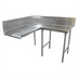 Thumbnail image #1 for Advance Tabco Korner Clean DTC-K70-108R Right-Hand L-Shaped Corner Clean Dishtable, 107 Inch, 16 Gauge 304 Stainless Steel