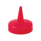 Thumbnail image #1 for Vollrath 2813-02 Squeeze Bottle Dispenser Spout Cap, Red, Standard Top, Single Tip, Fits Standard-Mouth 8–32 oz Bottles Case of 12
