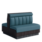 Thumbnail image #1 for ATSMFG ATS AT&S-AD-KR36-6CHHR GR8 Karender Standard Booth, double, 48" long x 36" high, 6-channel with Headroll back, Upholstery and foam fitted over