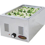 Thumbnail image #1 for Eagle Group RedHots 1220FWD-208 Countertop Electric Food Warmer, 1 Full-Size Pan, Wet/Dry, Infinite Controls, Stainless Steel, 208V