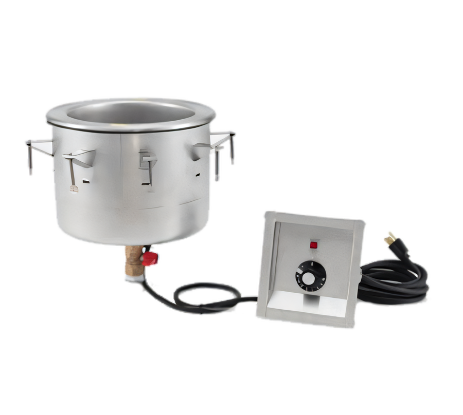 Product image #1 for Drop-In Thermostatic Wet-Operation Soup Well, 1 x 7-1/4 Qt Inset, 120V