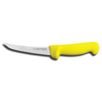 Thumbnail image #1 for Dexter Russell Sani-Safe 3203 5-Inch Flexible Curved Boning Knife, High-Carbon Stainless Steel, Yellow Polypropylene Handle Case of 6