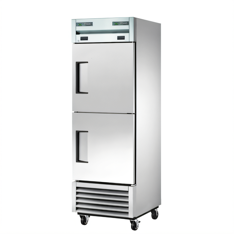 Product image #1 for True T-Series 1-Section Dual Temperature Reach-In Refrigerator/Freezer with 2 Half Doors, 27 1/8 Inch Wide