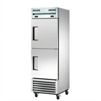 True T-Series 1-Section Dual Temperature Reach-In Refrigerator/Freezer with 2 Half Doors, 27 1/8 Inch Wide