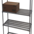 Thumbnail image #2 for Channel Manufacturing TA2436-5-KIT 5-Shelf Adjustable Tubular Aluminum Shelving Kit, 36 x 24 x 72 Inches