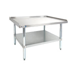 Thumbnail image #1 for Admiral Craft ES-2424 24 x 24 x 24 Inch 16-Gauge Stainless Steel Equipment Stand with Galvanized Undershelf