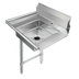Thumbnail image #1 for 48-Inch Left-to-Right Soiled Dishtable with 20 x 20 Pre-Rinse Sink and 9-Inch Backsplash