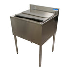 Thumbnail image #1 for BK Resources UB4-21-IBCP30-8 30-Inch Underbar Stainless Steel Ice Bin, 8-Circuit Cold Plate, 97-lb Capacity, 4-Inch Backsplash