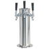 Thumbnail image #1 for Micro Matic USA 3-Faucet Air-Cooled Countertop Column Draft Beer Tower, Polished Stainless Steel