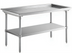 Thumbnail image #1 for 85-Inch Wide Stainless Steel Dish Sorting Table with Open Base and Undershelf