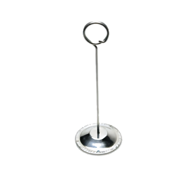 Product image #1 for American Metalcraft CH6 Deluxe Stainless Steel 6-Inch Tabletop Reservation Stand / Card Holder with Weighted Base