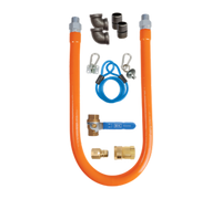 BK Resources 60-Inch 3/4-Inch I.D. Gas Hose Connection Kit with Shut Off Valve and Quick Disconnect