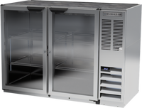 Beverage-Air BB48HC-FG-S 48-Inch Food-Rated Back Bar Refrigerator with Glass Doors