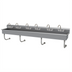 Thumbnail image #1 for Advance Tabco FS-WM-120-F 120-Inch Wall-Mounted 6-Station Multiwash Hand Sink with Gooseneck Faucets
