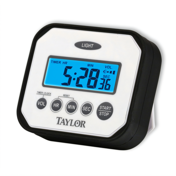 Product image #1 for Taylor Precision Digital Kitchen Timer/Clock with Count Up/Down, Memory Recall, Backlight, Magnet Mount, IP65