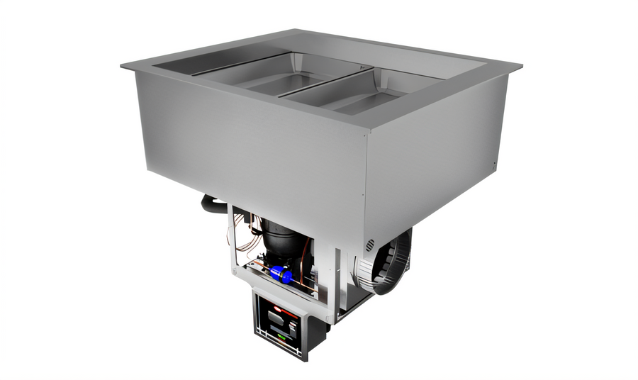 Product image #1 for Hatco Quick Ship 2-Pan Full-Size Drop-In Refrigerated Cold Well, R-290, Top Mount, Self-Contained