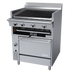 Thumbnail image #1 for Garland Cuisine Series Heavy-Duty 36-Inch Natural Gas Briquette Charbroiler Range with Standard Oven and Adjustable Grates