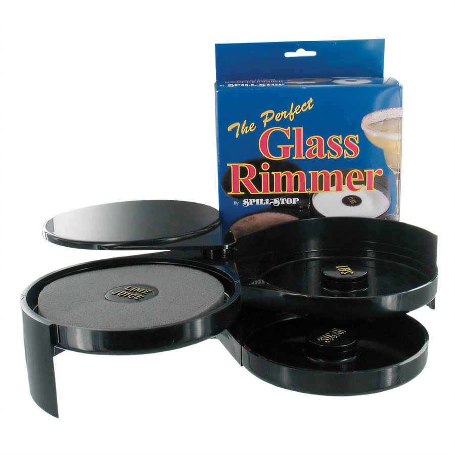 Product image #1 for Spill-Stop 3-Tier Plastic Margarita Glass Rimmer for Salt, Sugar, and Lime Juice