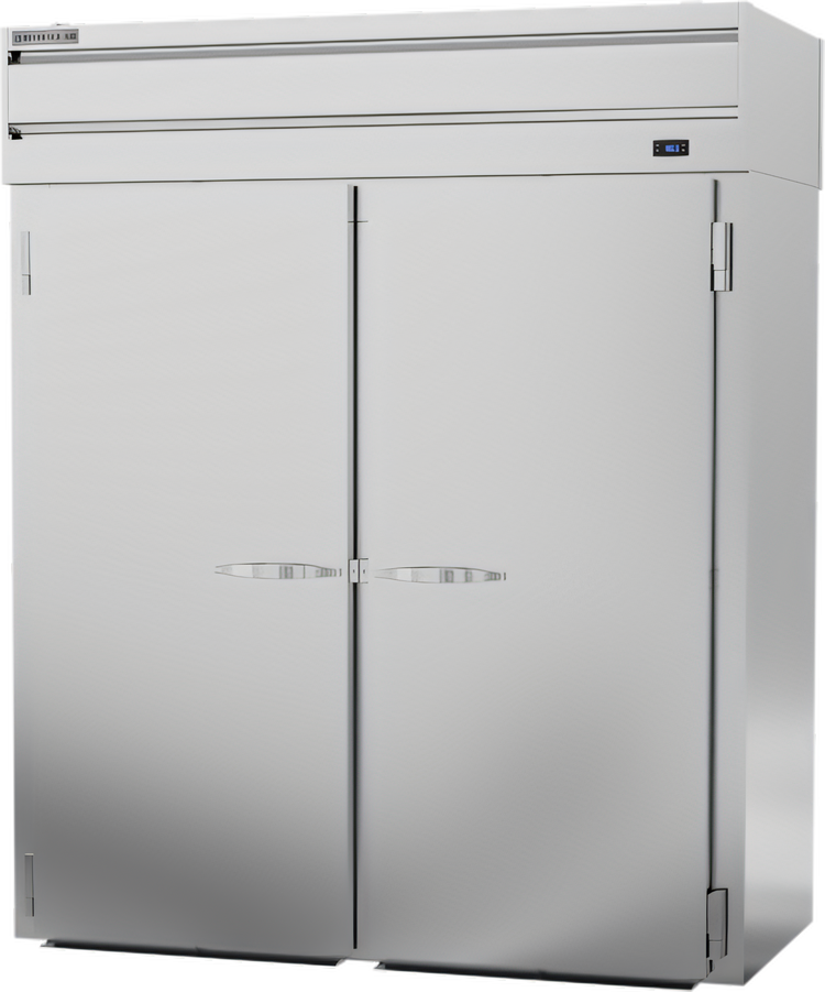 Product image #1 for Beverage-Air P Series Roll-Thru Two-Section Pizza Holding Cabinet, 72.4 Cu. Ft., Stainless Steel Front & Sides
