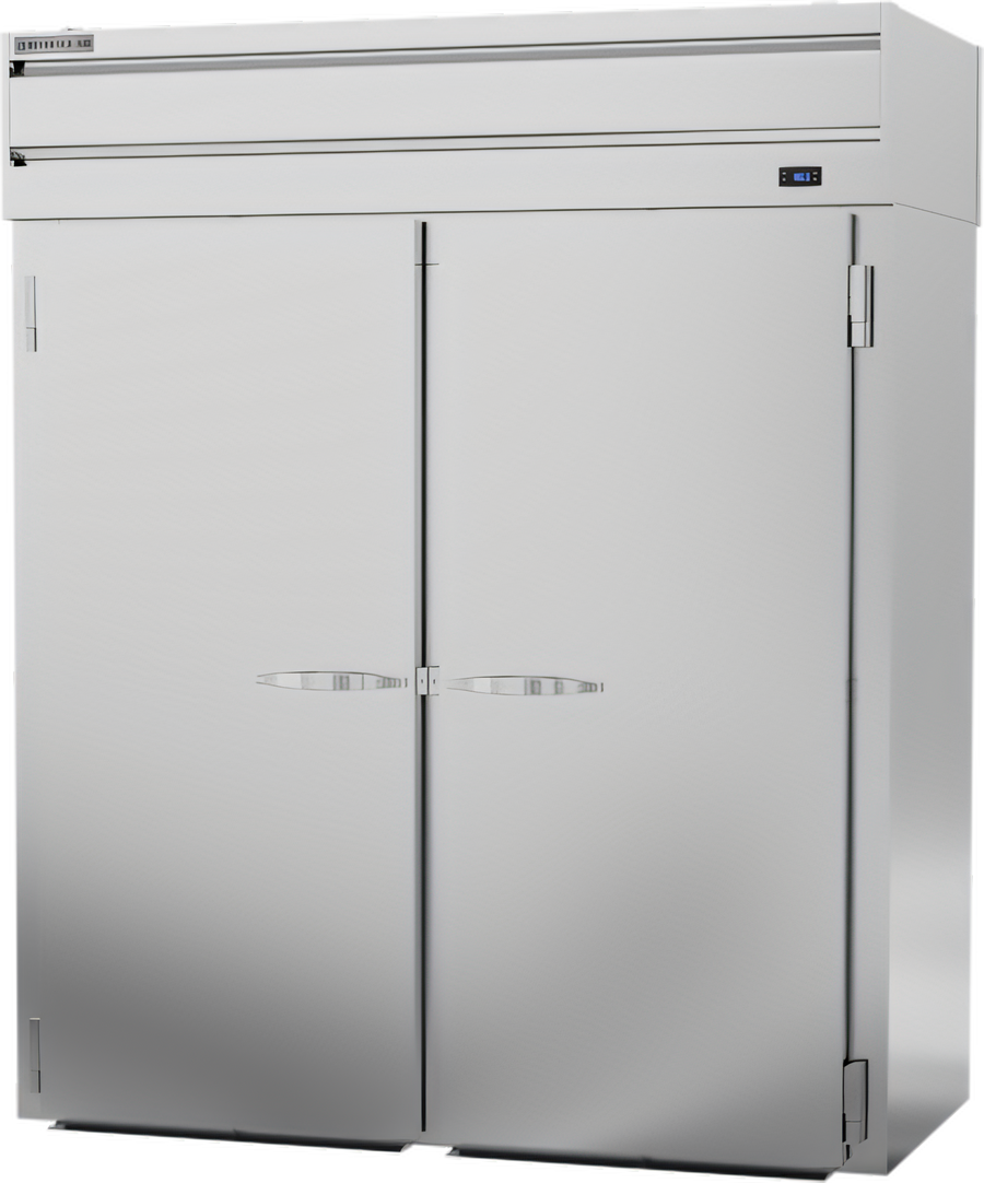 Product image #1 for Beverage-Air P Series Roll-Thru Two-Section Pizza Holding Cabinet, 72.4 Cu. Ft., Stainless Steel Front & Sides