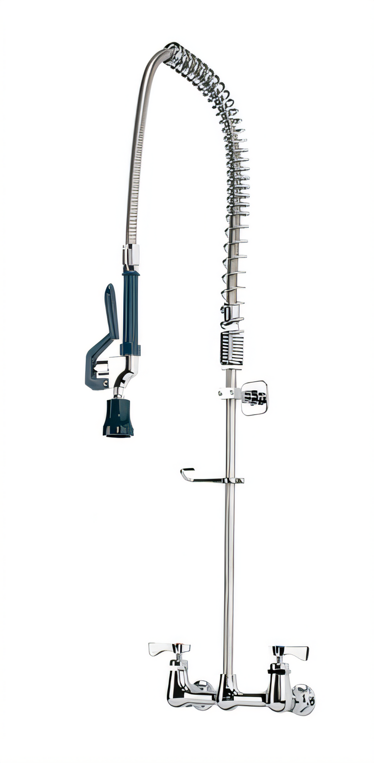 Product image #1 for Krowne Royal Series Wall-Mount Pre-Rinse Assembly, 8-Inch Centers, 35-Inch Hose, 1.2 GPM Spray Head