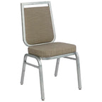 Thumbnail image #1 for JustChair Banquet Collection A97718 Banquet Flex Stacking ide Chair, upholstered solid rectangle padded flex back, upholstered padded box seat