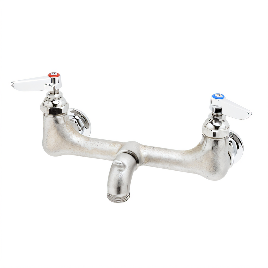 Product image #1 for T&S Brass 8-Inch Wall-Mount Service Sink / Mop Sink Mixing Faucet with Pail Hook and Garden Hose Outlet