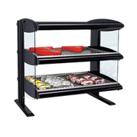 Hatco Horizontal Heated Merchandiser Warmer with LED Lighting, 24-Inch Countertop, Dual Shelf