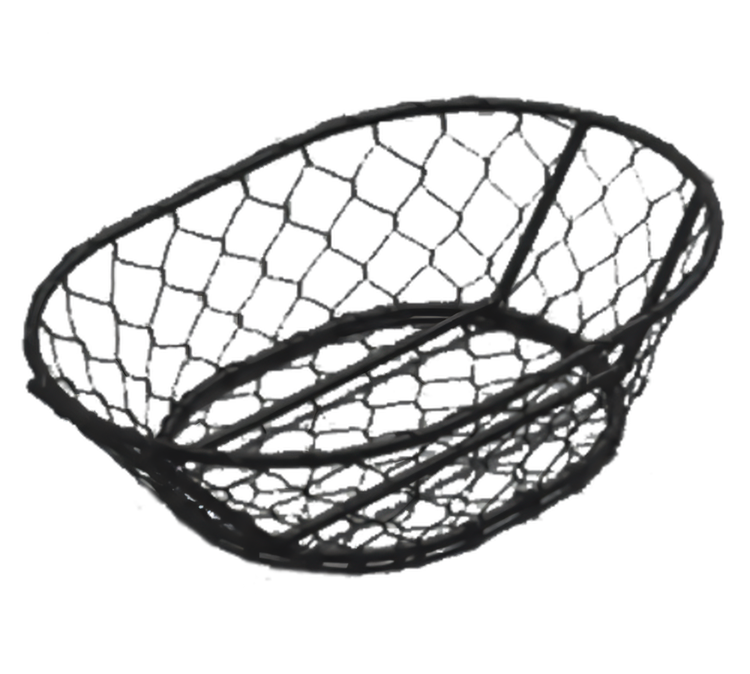 Product image #1 for American Metalcraft Oval Chicken-Wire Serving Basket, 9-1/2 x 6-1/2 x 2-1/2 Inches, Black