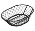 Thumbnail image #1 for American Metalcraft Oval Chicken-Wire Serving Basket, 9-1/2 x 6-1/2 x 2-1/2 Inches, Black