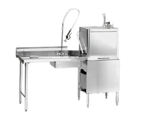 Eagle Group Straight Soiled Dishtable with 20 x 20 x 5 Inch Pre-Rinse Sink, Left-to-Right Operation, 48 x 30 Inch