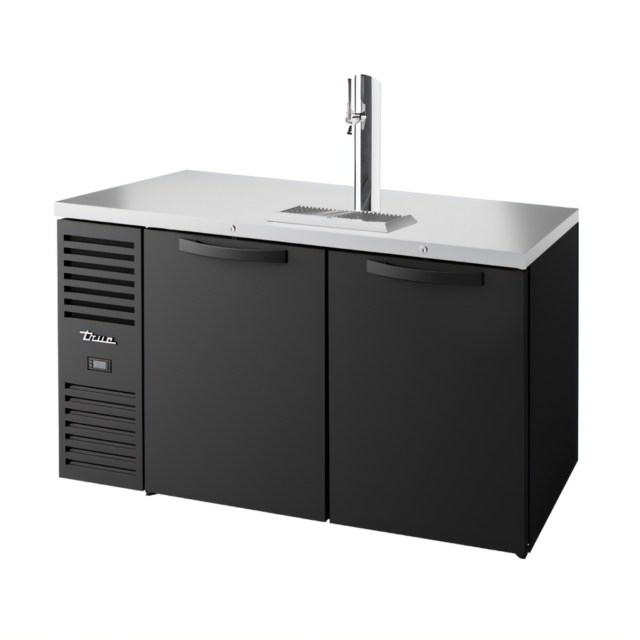 Product image #1 for True Premier Bar 60-Inch Two-Section Refrigerated Draft Bar Cooler with Stainless Steel Countertop and Single-Faucet Beer Column