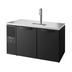 Thumbnail image #1 for True Premier Bar 60-Inch Two-Section Refrigerated Draft Bar Cooler with Stainless Steel Countertop and Single-Faucet Beer Column