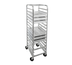 Thumbnail image #1 for Channel Manufacturing Aluminum End-Load Pizza Pan and Dough Box Rack, 15-Pan Capacity, 4-Inch Centers, 70-Inch High