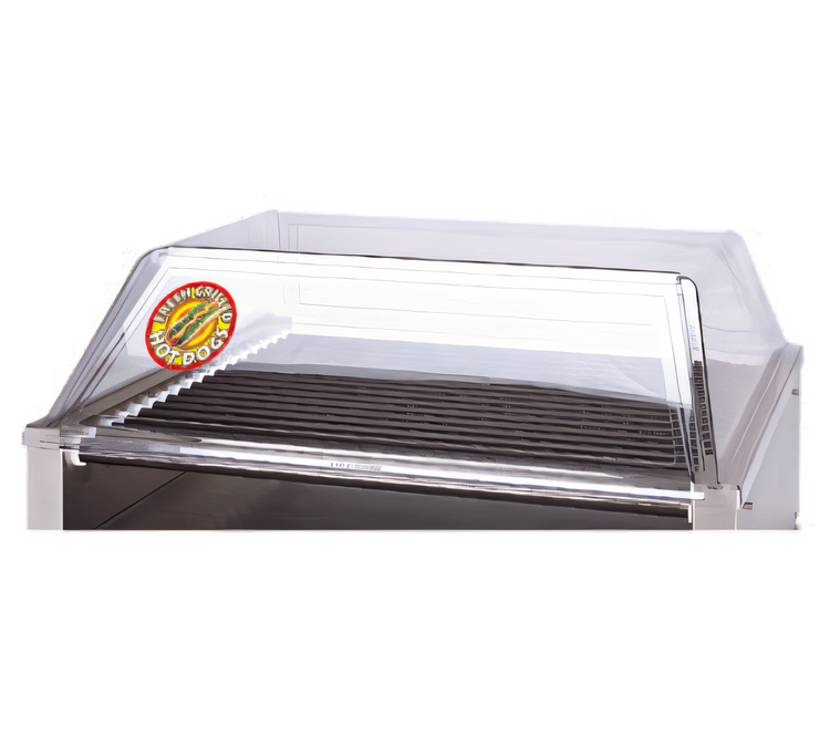 Product image #1 for APW Wyott SG-20 Polycarbonate Hot Dog Roller Grill Sneeze Guard for 26 x 20 Inch Grills