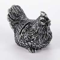 American Metalcraft Whimsical Hen Menu Card Holder