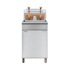 Thumbnail image #1 for Koolmore KM-FDF75-NG Floor-Standing Natural Gas Commercial Deep Fryer, 75 lb., 150,000 BTU, Manual Thermostat, Stainless Steel