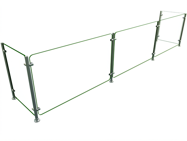 Product image #1 for Hatco Flav-R-Shield Full-Service Pass-Over Single-Sided Sneeze Guard, 120W x 18D x 25H