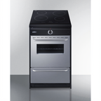 Thumbnail image #1 for Summit Commercial TEM665BW 24-Inch 4-Burner Induction Slide-In Range with 2.92 Cu. Ft. Oven, ADA Upfront Controls