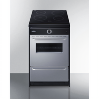 Summit Commercial 24-Inch Slide-In Induction Smooth-Top Range with 2.92 Cu. Ft. Oven
