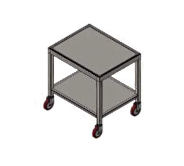 Product image #1 for Mobile Stainless Steel Induction Table with Marine Edge Shelves