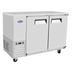 Thumbnail image #1 for Atosa Shallow Depth Two-Section Back Bar Cooler, 15 Cu. Ft., 2 Solid Doors