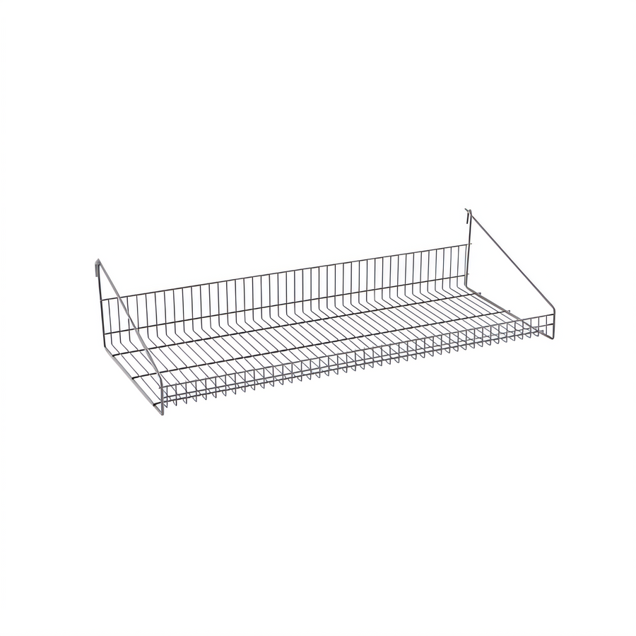 Product image #1 for Metro SmartWall 36 x 14 Inch Gray Wall-Mounted Grid Shelf with Retaining Edge